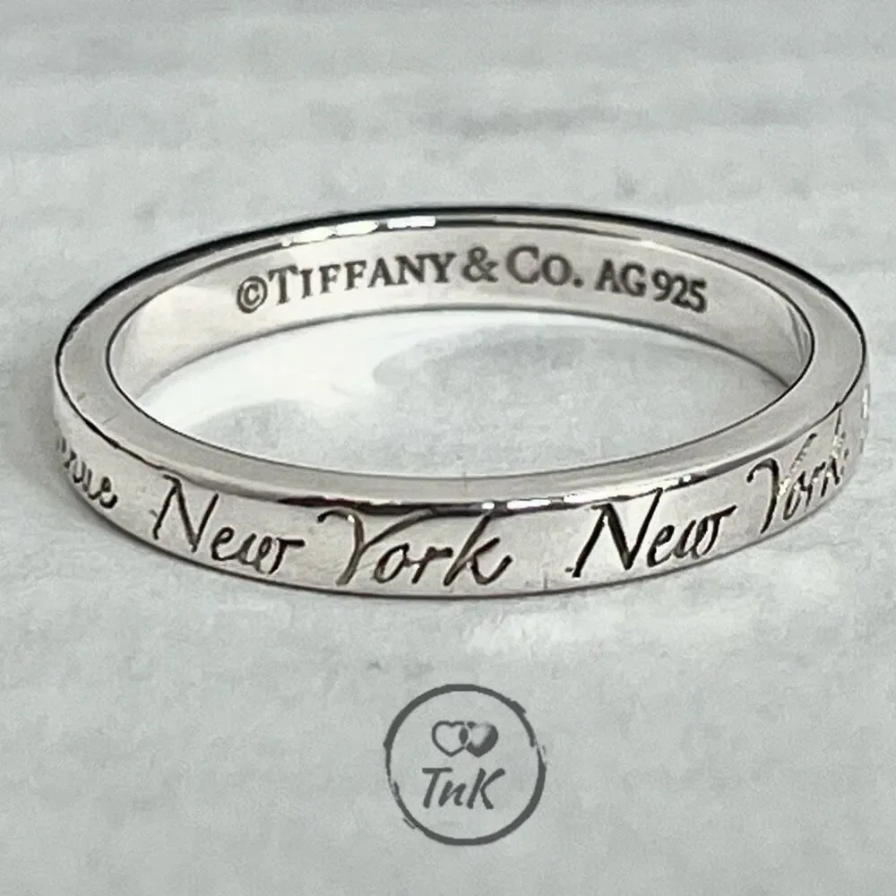 Rare & Retired - Tiffany & Co Notes Fifth Ave Ring - Size 4